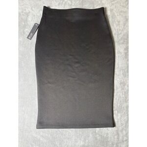 NWT Pencil Skirt Black High Waist Stretch Medium 398